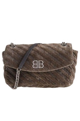 Sac porté épaule Balenciaga Kaki en Daim - Seconde Main