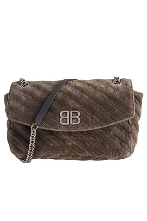 Sac porté épaule Balenciaga Kaki en Daim - Seconde Main