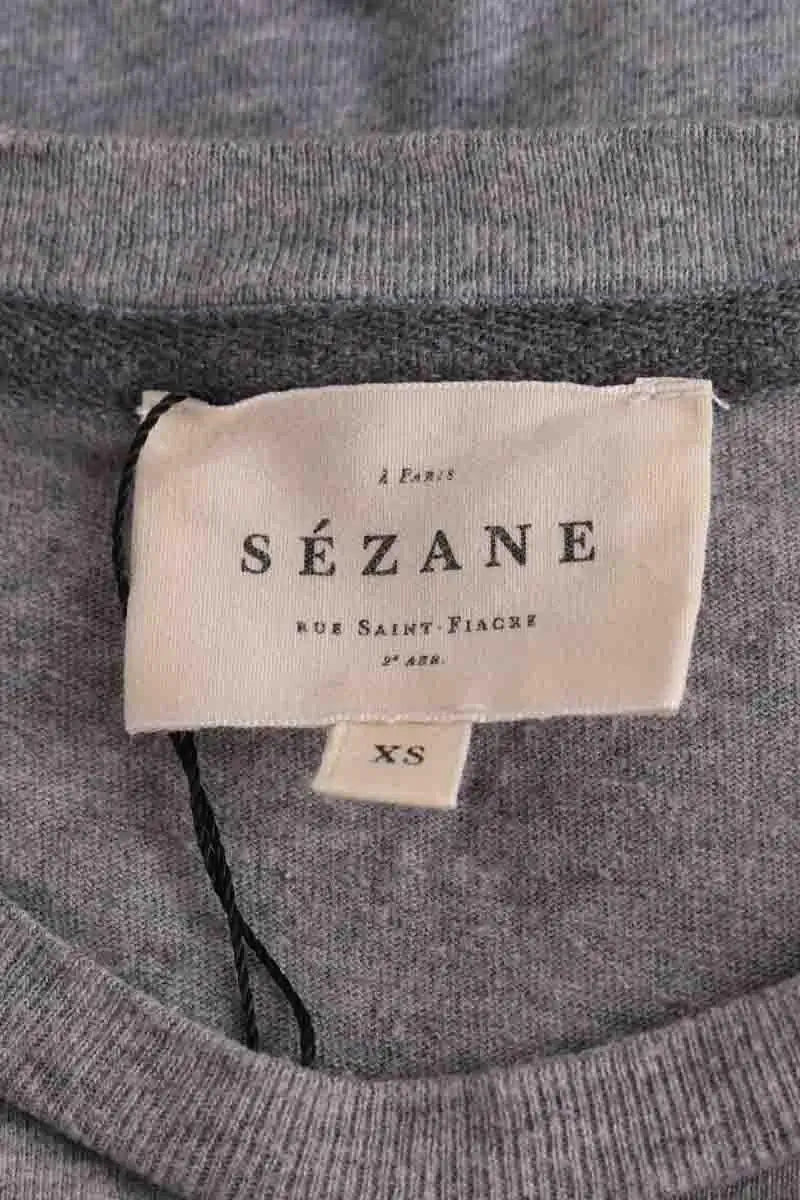 T-shirt Sézane Gris en Coton