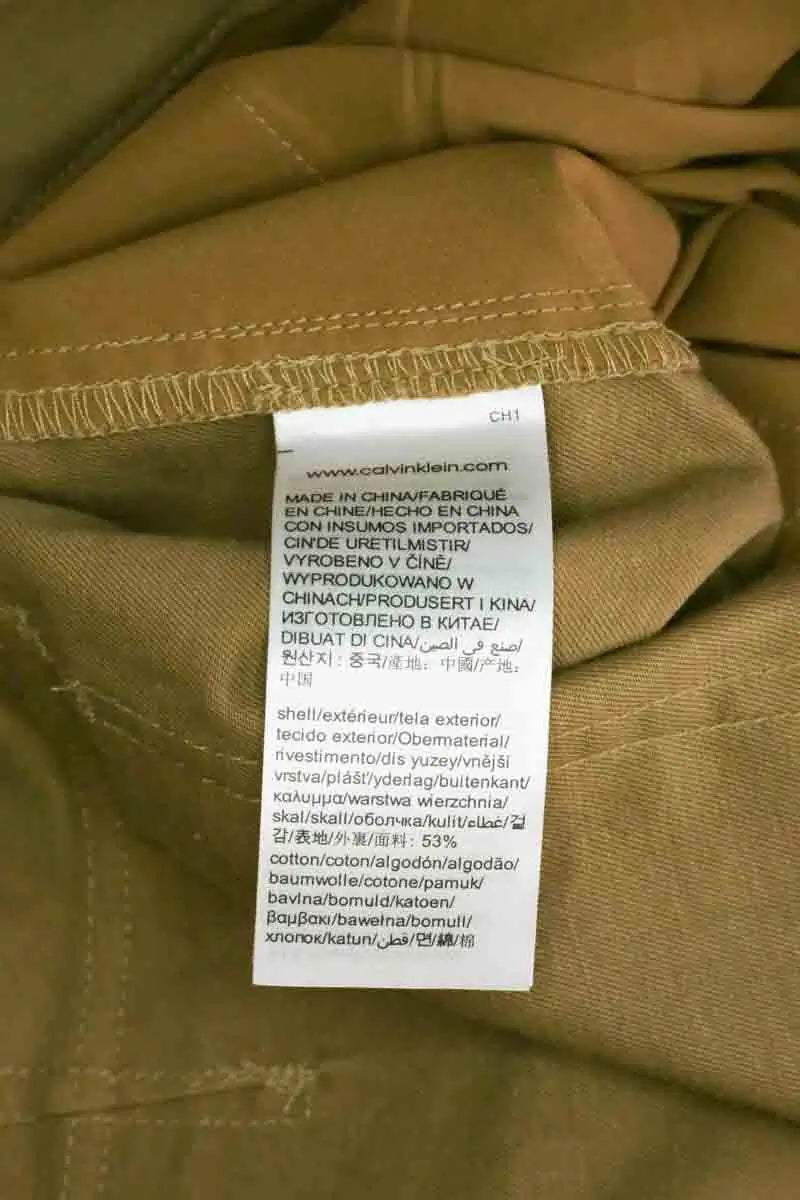 Pantalon Calvin Klein Camel en Coton