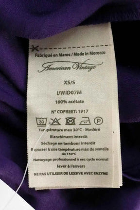 Blouse American Vintage Violet en Synthétique