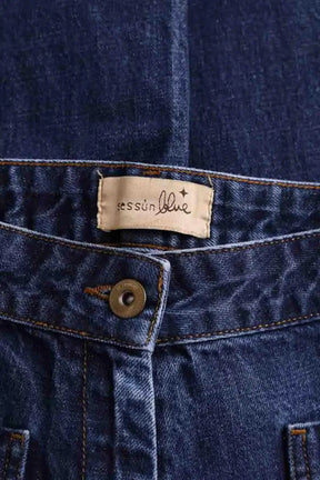 Jean large Sessun Bleu en Coton