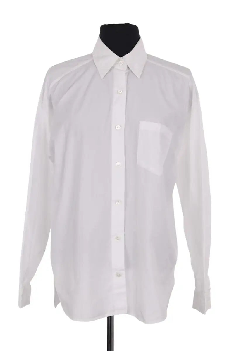 Chemise Gerard Darel Blanc en Coton, taille M - Seconde Main