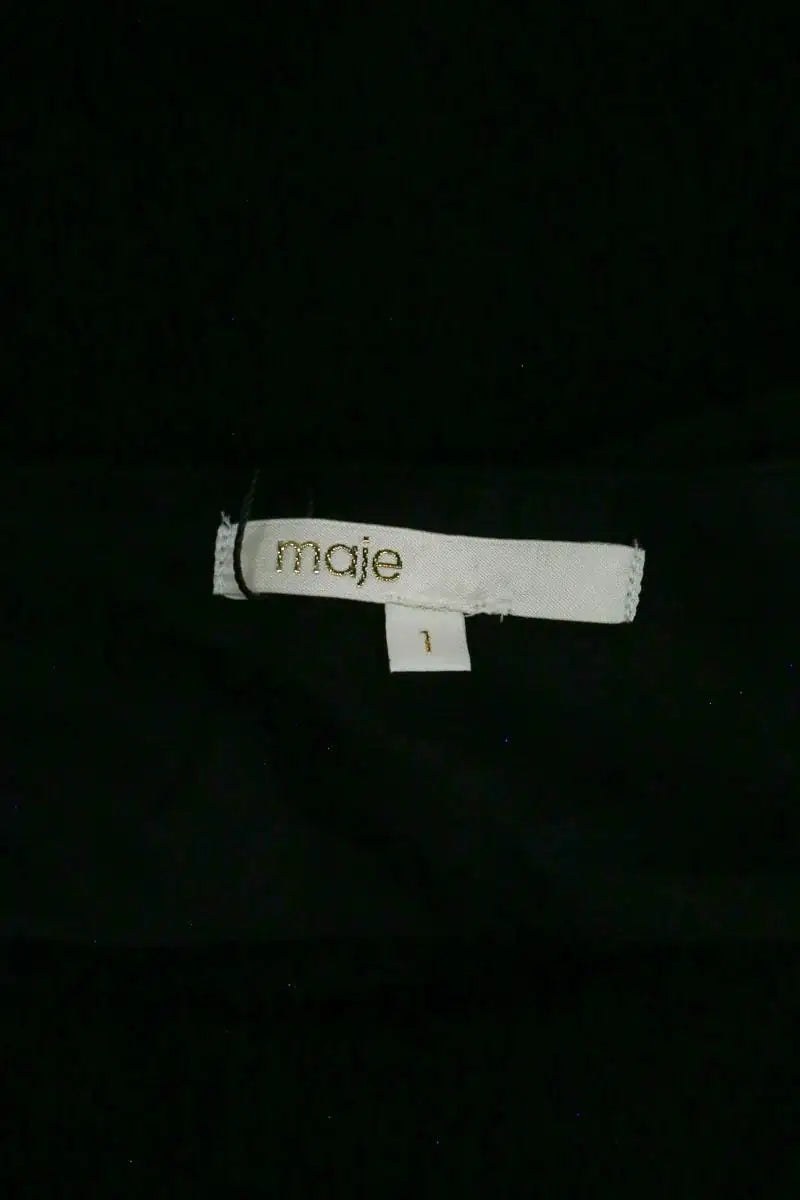 Robe Maje Noir en Synthétique