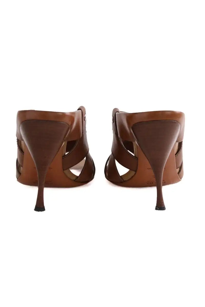 Mules Prada Marron en Cuir