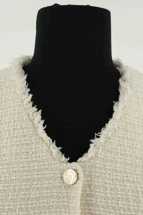 Manteau Maje Ecru en Coton