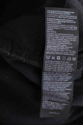 Jean droit Saint Laurent Noir en Coton