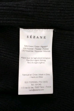 Top sans manche Sézane  Noir