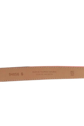 Ceinture Maison Boinet Bordeaux en Cuir