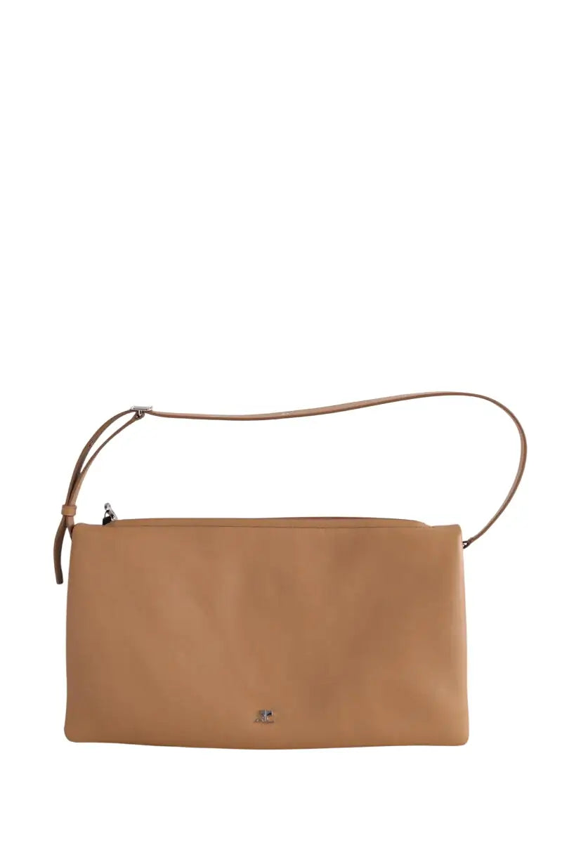 Sac porté épaule Courrèges Cuff Camel en Cuir - Seconde Main