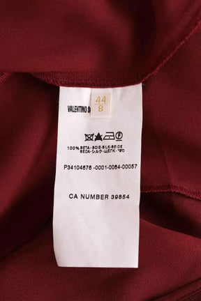 Robe Valentino Bordeaux en Synthétique