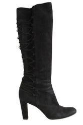 Bottes Fratelli Rossetti Noir en Daim, taille 39 - Seconde Main