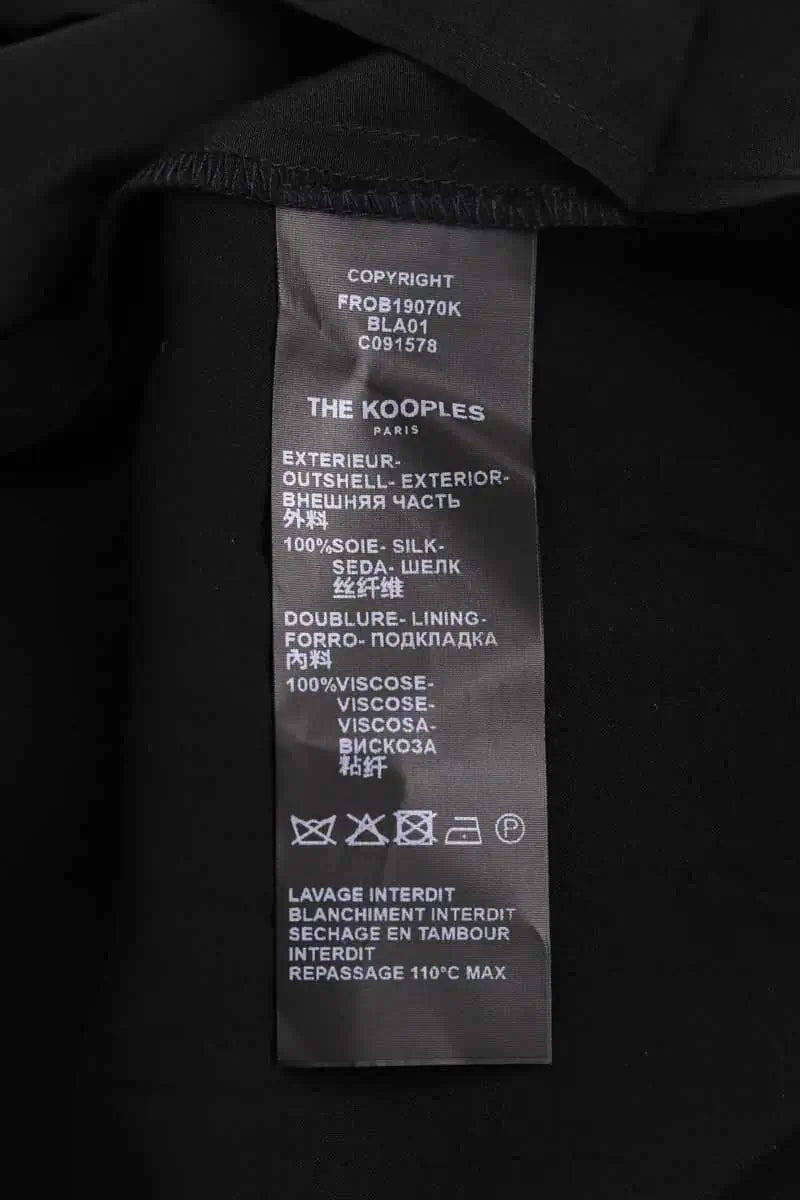 Robe The Kooples Noir en Synthétique