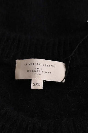 Pull Sézane Noir en Laine