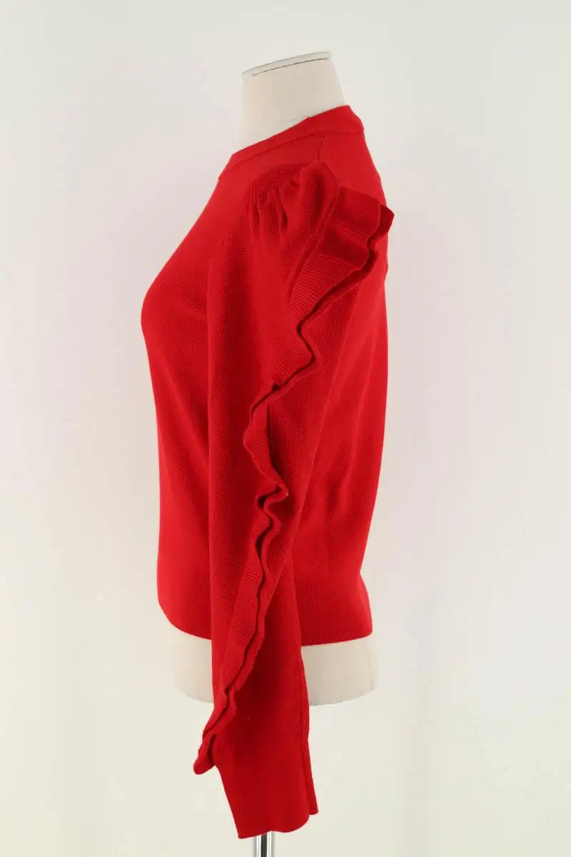 Pull Max Mara Rouge en Synthétique
