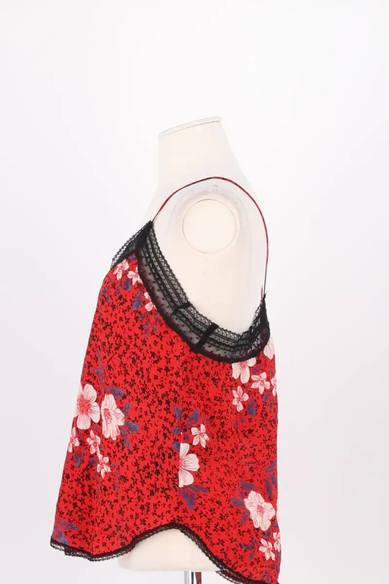 Top sans manche Zadig & Voltaire Rouge en Soie