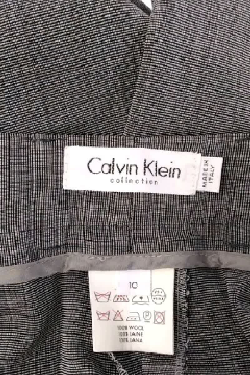 Pantalon large Calvin Klein  Gris