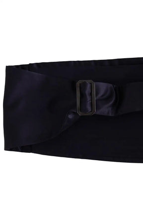 Ceinture Saint Laurent Marine en Tissu