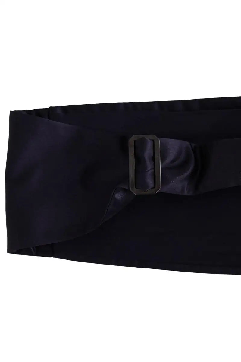 Ceinture Saint Laurent Marine en Tissu