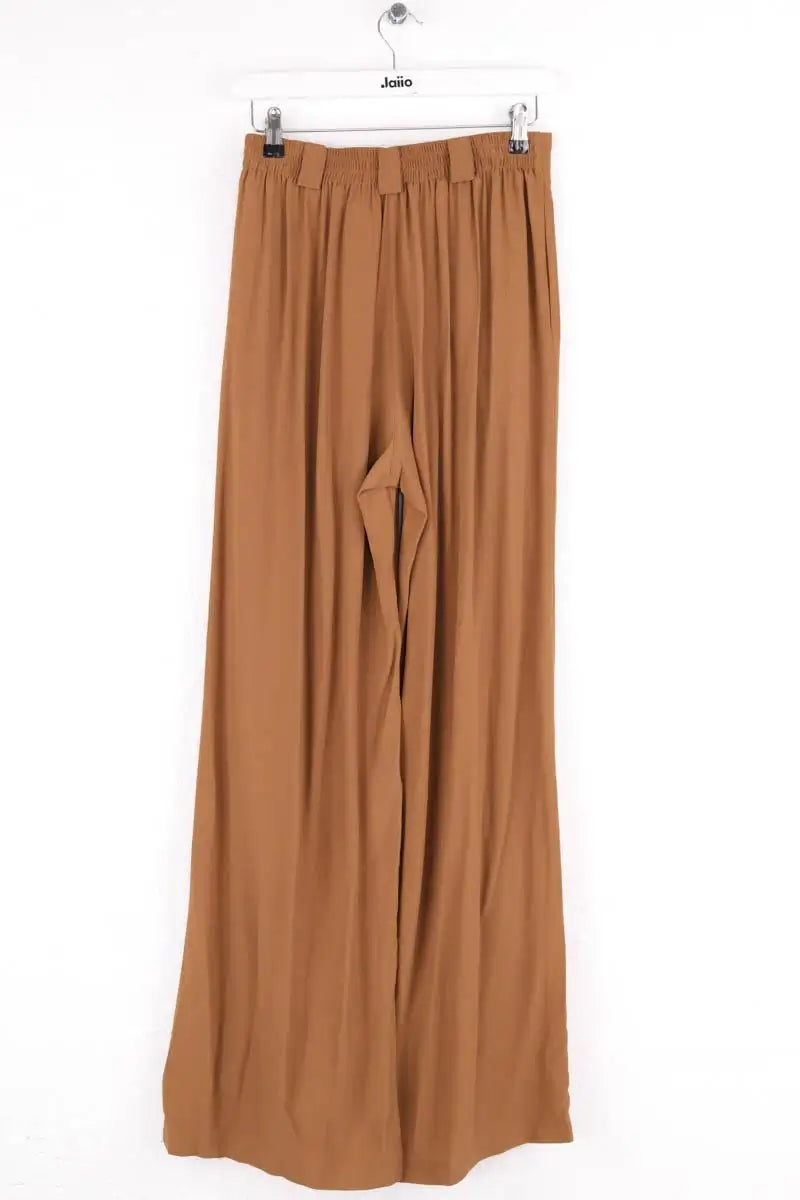 Pantalon droit Momoni Camel en Synthétique