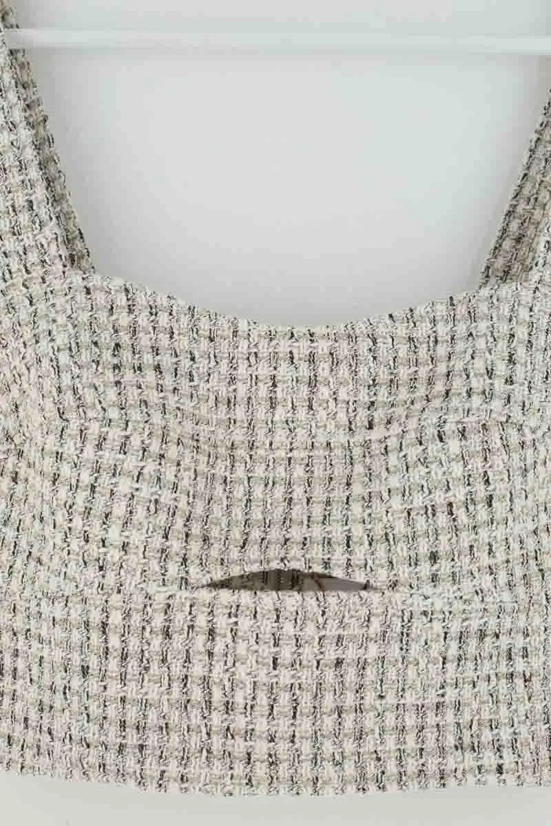Top sans manche Claudie Pierlot Ecru en Coton