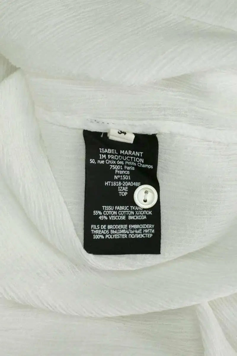 Blouse Isabel Marant Étoile Blanc en Coton