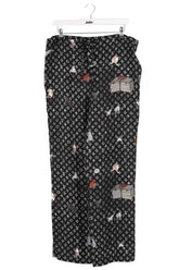 Pantalon droit Louis Vuitton Noir en Soie, taille M - Seconde Main