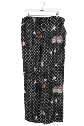 Pantalon droit Louis Vuitton Noir en Soie, taille M - Seconde Main