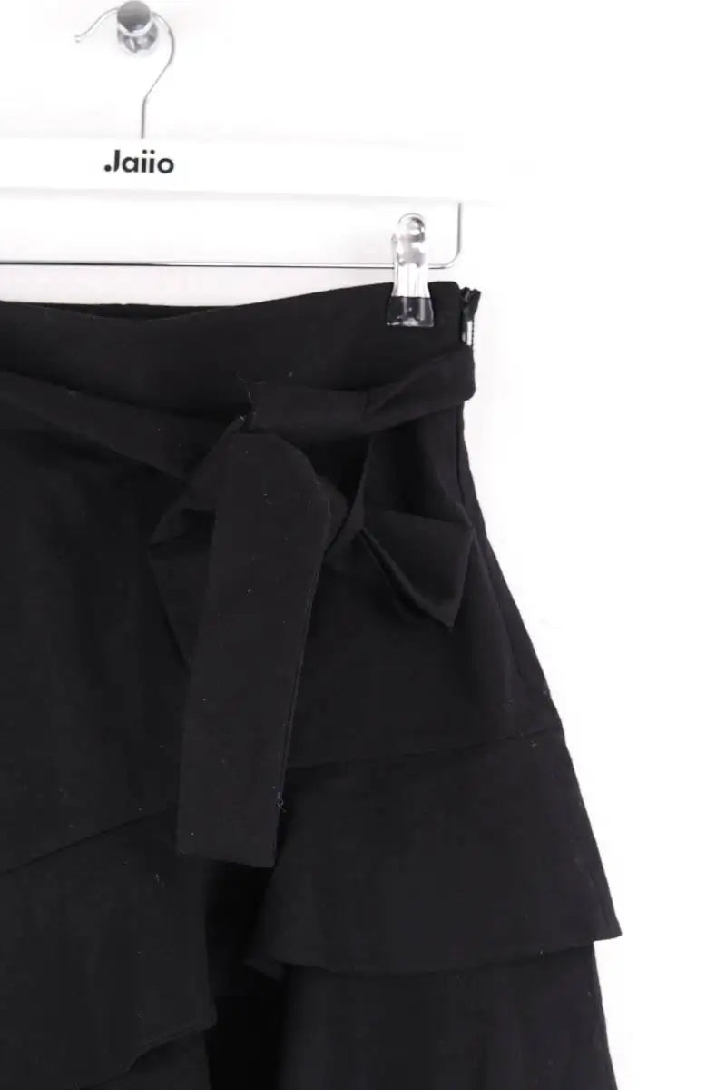 Mini jupe Maje Noir en Laine
