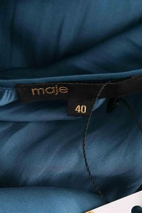 Robe Maje Bleu en Synthétique