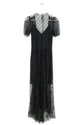 Robe Maje Noir en Synthétique, taille S - Seconde Main