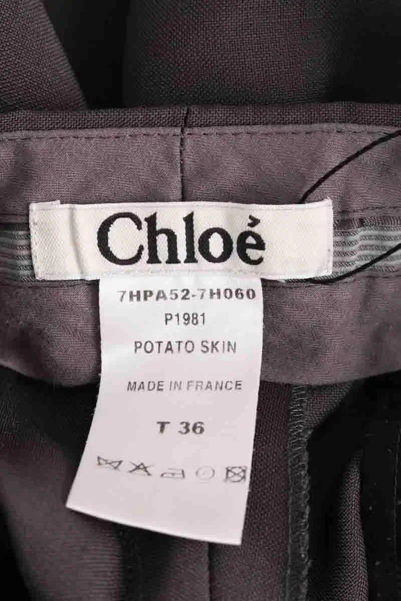 Pantalon Chloé Gris en Laine