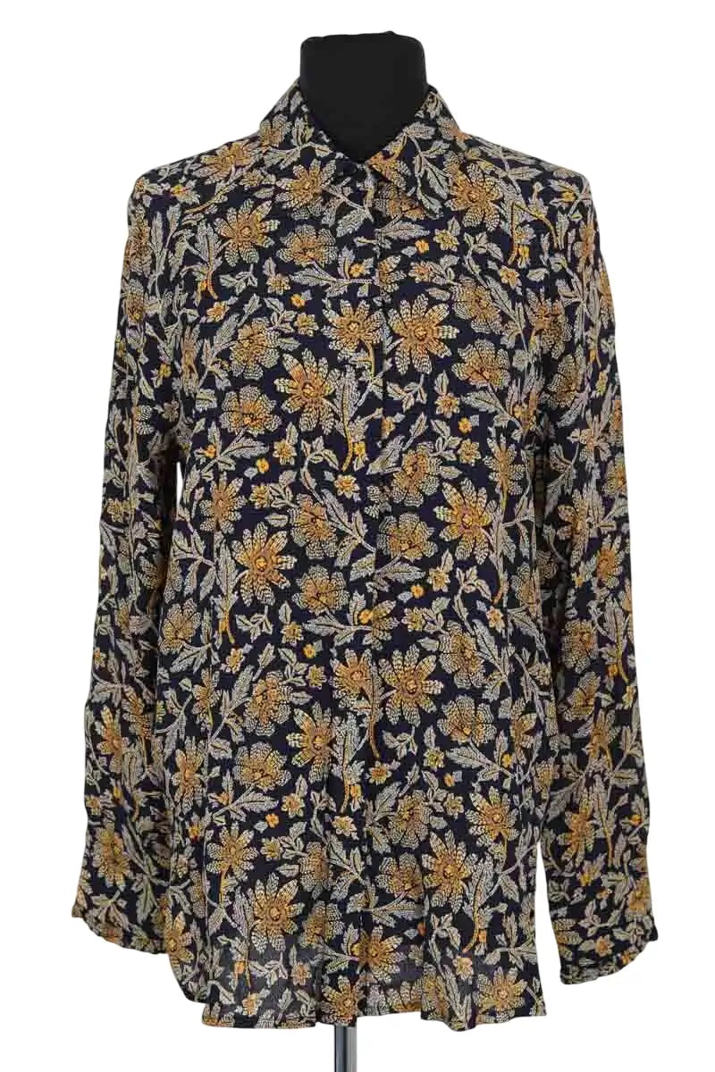 Blouse Tommy Hilfiger Marine en Viscose, taille S - Seconde Main