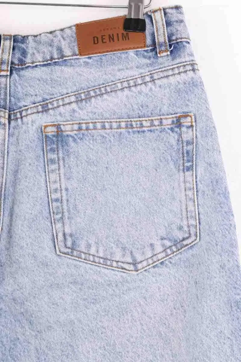 Jean large Sézane Bleu en Coton