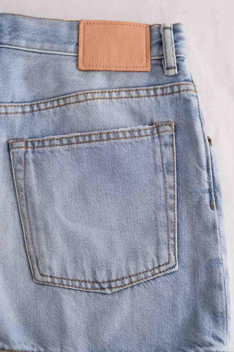 Mini jupe Acne Studios Bleu en Coton
