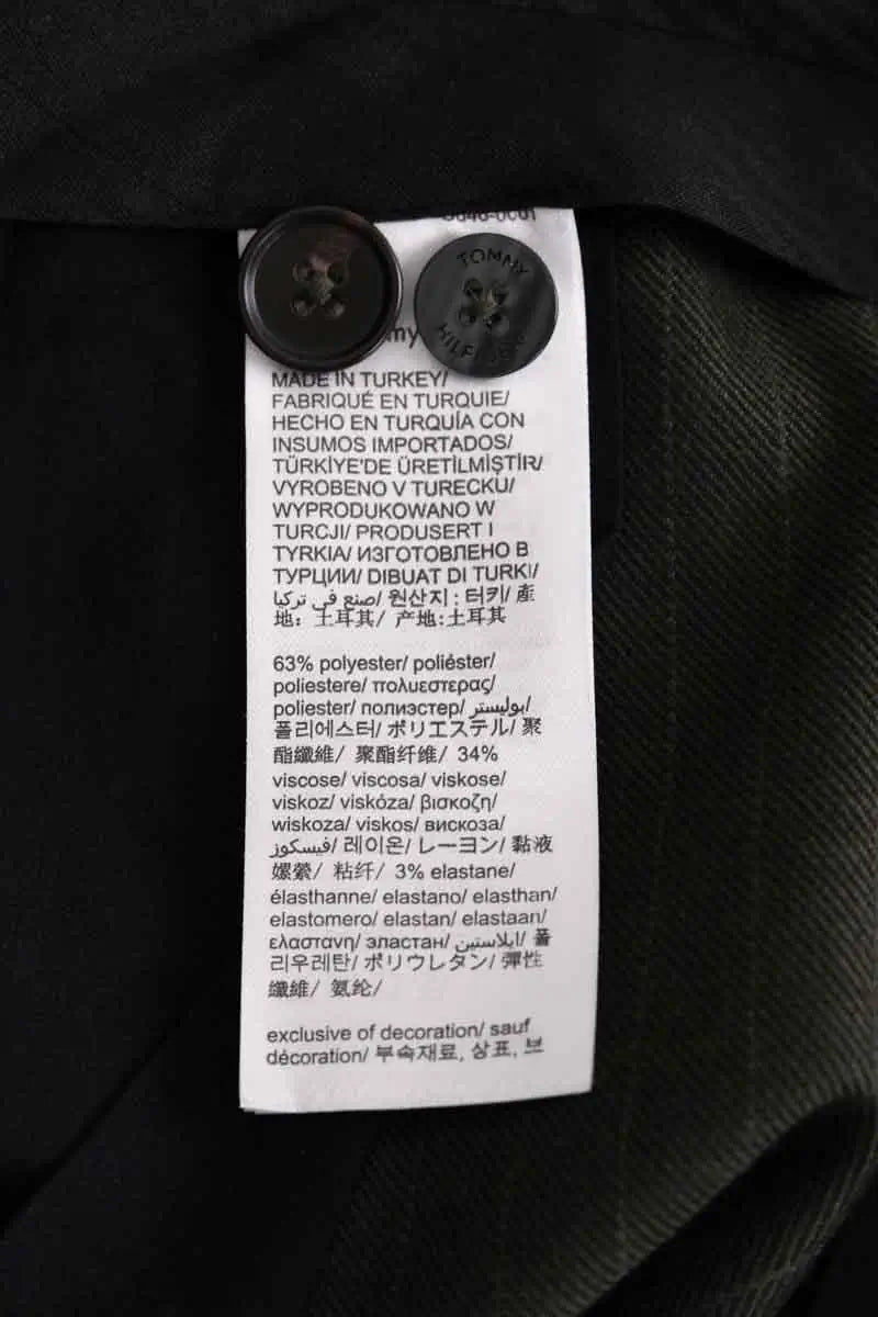 Pantalon Tommy Hilfiger Kaki en Synthétique