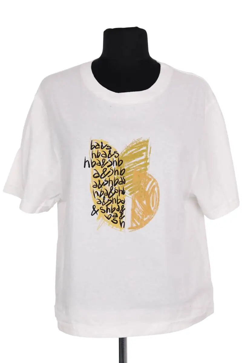 T-shirt Ba&Sh Blanc en Coton, taille M - Seconde Main