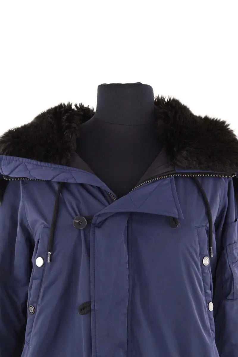 Parka The Kooples Bleu en Synthétique