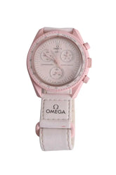 Montre Swatch x Oméga Swatch Rose en Autres - Seconde Main