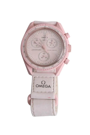 Montre Swatch x Oméga Swatch Rose en Autres - Seconde Main