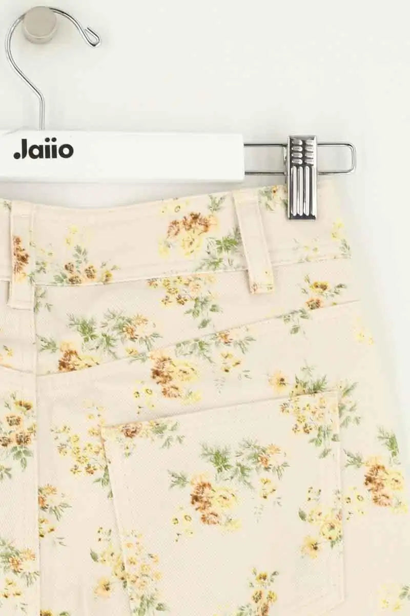 Jean large Sézane Beige en Coton