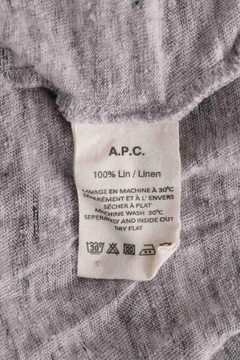 T-shirt APC Gris en Lin