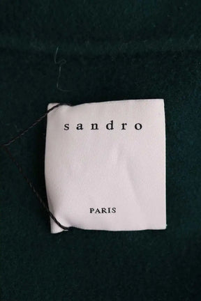 Manteau Sandro Vert en Laine