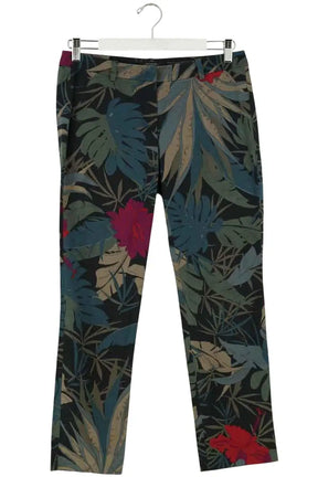 Pantalon droit Max Mara Multicolore en Coton, taille S - Seconde Main
