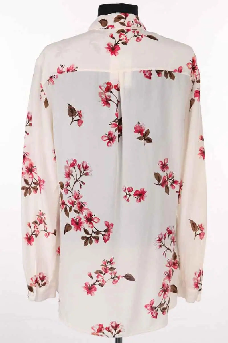 Chemise Sézane Ecru en Soie