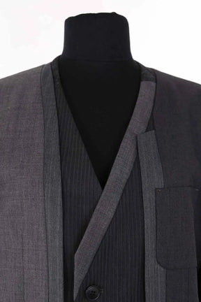 Blazer Facetasm Gris en Laine