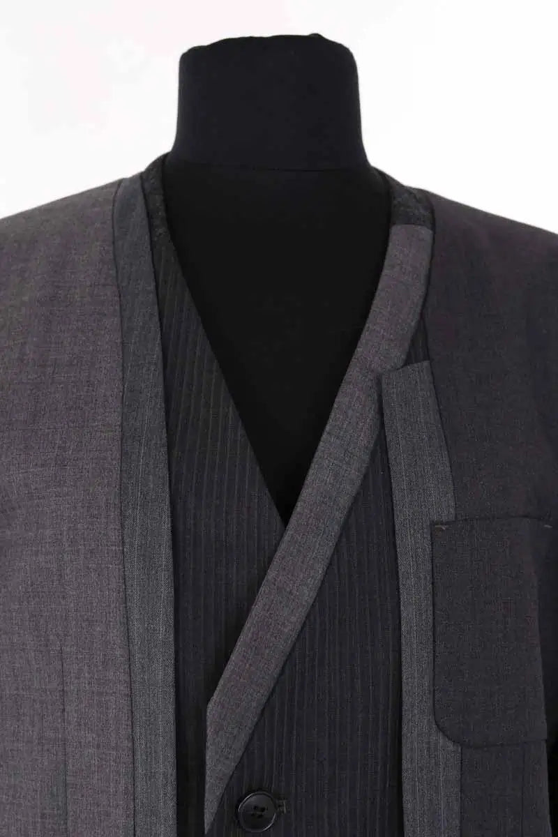 Blazer Facetasm Gris en Laine