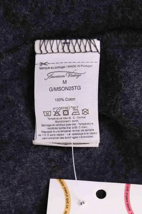 T-shirt American Vintage Anthracite en Coton
