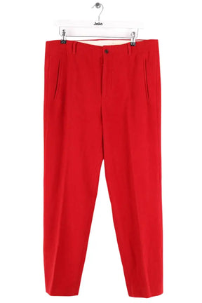 Pantalon droit Paul Smith Rouge en Laine, taille XL - Seconde Main
