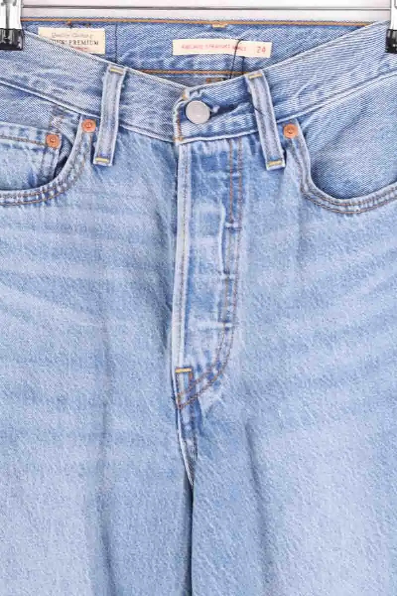 Jean droit Levi's Bleu en Coton